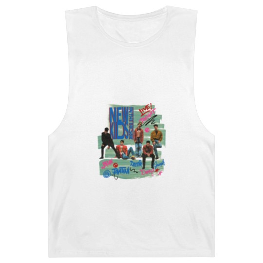 Discover NK on The Block  Vintage Unisex Barnard Tanks, New Kids Tour Barnard Tanks, New Kid on The Block NKOT Block Barnard Tanks