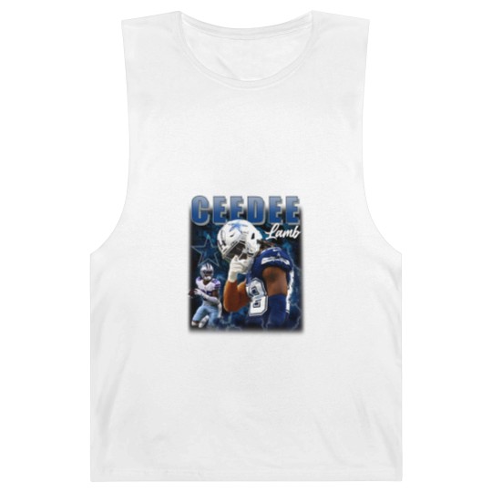 Discover Ceedee Lamb Cowboys Barnard Tanks, America Football Barnard Tanks, Washed Color Barnard Tanks
