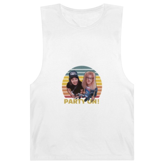 Discover Wayne's World Retro Vintage Barnard Tanks, Party On Vintage Barnard Tanks