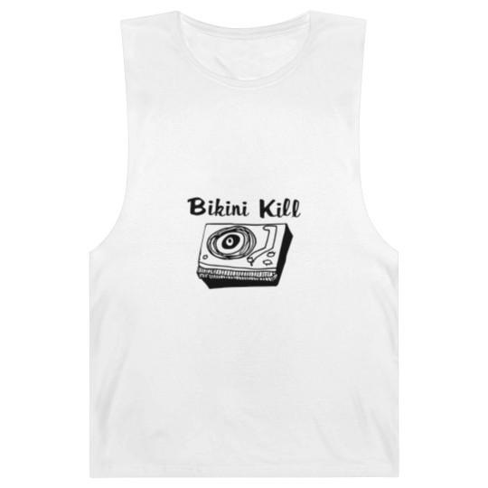 Discover Bikini Kill Logo - Black Barnard Tanks