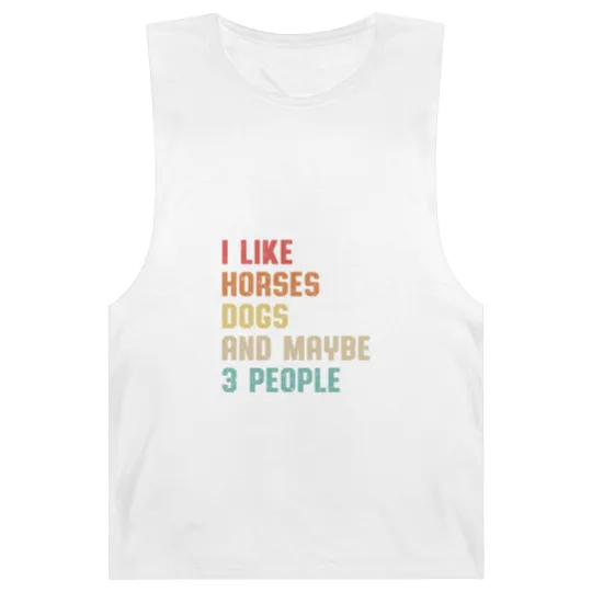 Discover I Like Horses Dogs And Maybe 3 People Barnard Tanks, Women Horse Lover Barnard Tanks, Horse mom Barnard Tanks