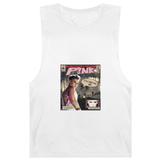 Discover P!nk Comic Barnard Tanks, P!nk Trustfall World Tour Album Graphic Barnard Tanks