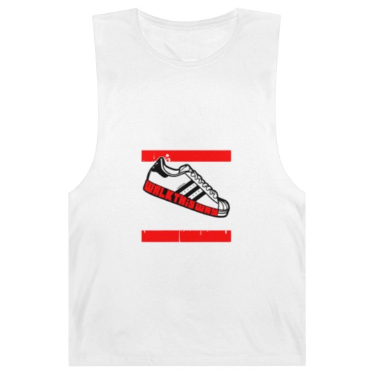 Discover Walk This Way Drip: Men's Graphic Barnard Tanks