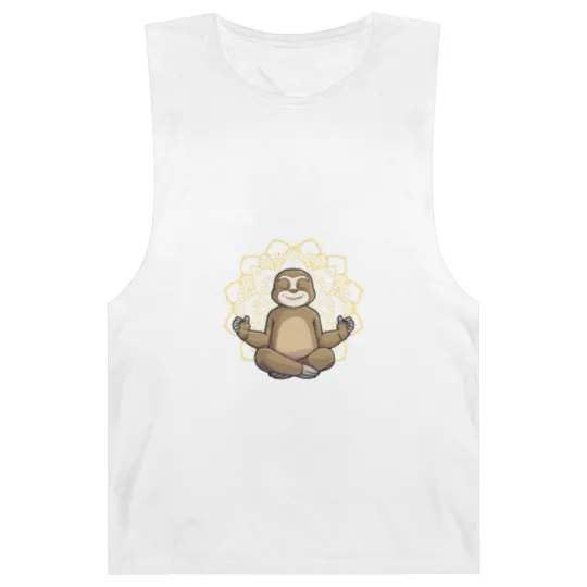 Discover Yoga Sloth My Spirit Animal Meditation Namaste Lazy Animal Barnard Tanks