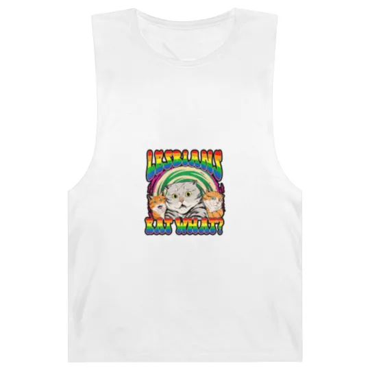 Discover Lesbians Eat What Cat National Coming Out Day LGBQ Pride Barnard Tanks