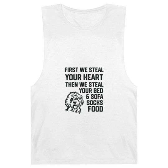 Discover Cockapoo Steal Your Heart Steal Your Bed and Sofa socks food 2 Barnard Tanks