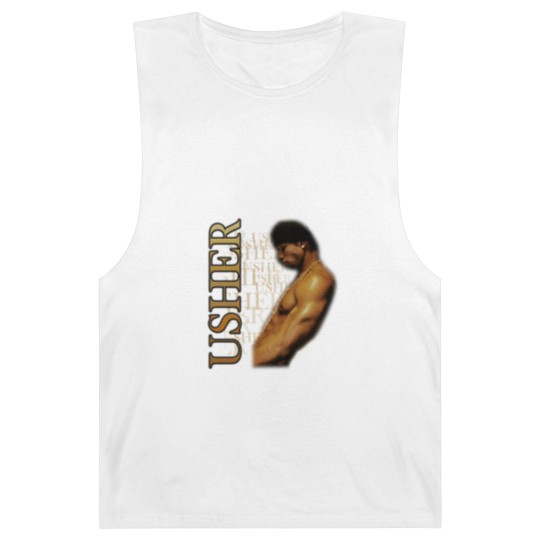 Discover Usher Band Tees  Rap Tees  Vintage Vintage 00s Usher Rap Unisex Barnard Tanks