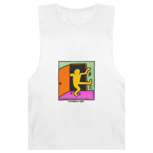 Discover vintage keith haring 1988 Barnard Tanks national coming out day