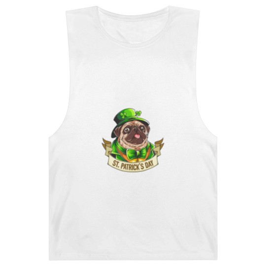 Discover St. Patrick's Day Pug Barnard Tanks
