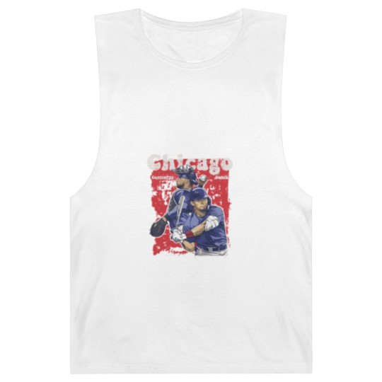 Discover Willson Contreras Men's Cotton Barnard Tanks  Chicago Baseball Willson Contreras