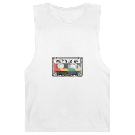 Discover Cassette Tape Mixed in the 80s Fashion Retro 1980s Barnard Tanks