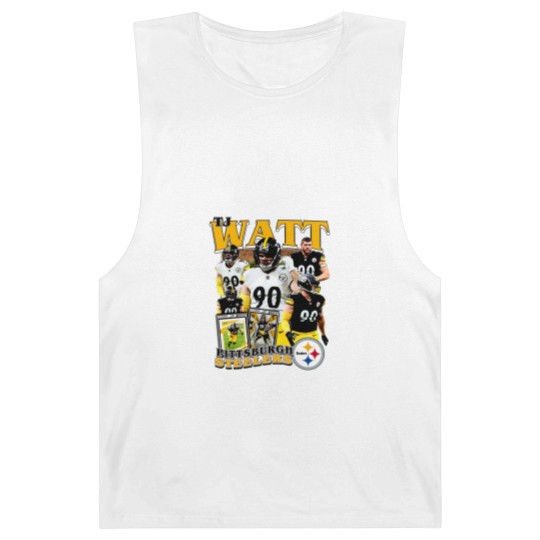 Discover Vintage 90s Graphic Style T. J. Watt Barnard Tanks, Football Barnard Tanks
