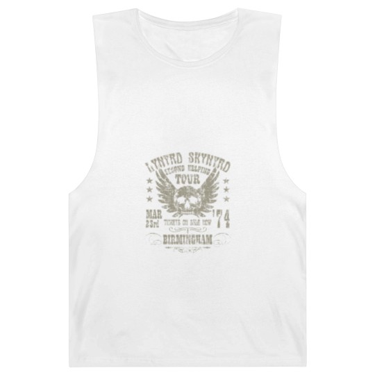 Discover Lynyrd Skynyrd 1974, distressed Barnard Tanks, Lynyrd Skynyrd rock band Barnard Tanks