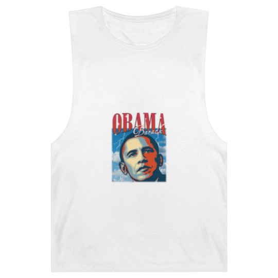 Discover RETRO BARACK OBAMA Barnard Tanks | Vintage Obama Barnard Tanks Retro 90s