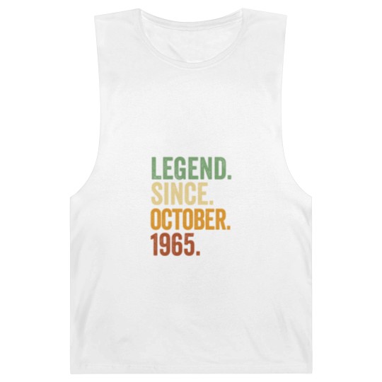 Discover Retro 1965 Birthday October Born Legend Since 1965 Barnard Tanks