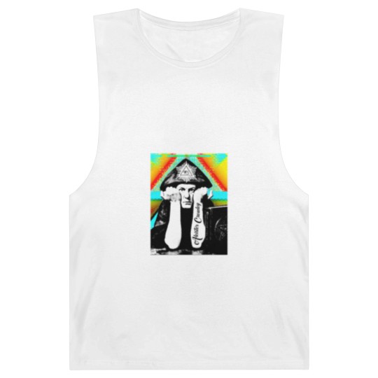Discover Aleister Crowley Psychedelic Art Print Design - Aleister Crowley - Barnard Tanks