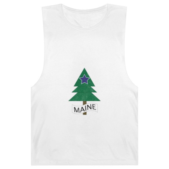 Discover 1901 Maine State Flag Remix Distressed Vintage - Maine - Barnard Tanks