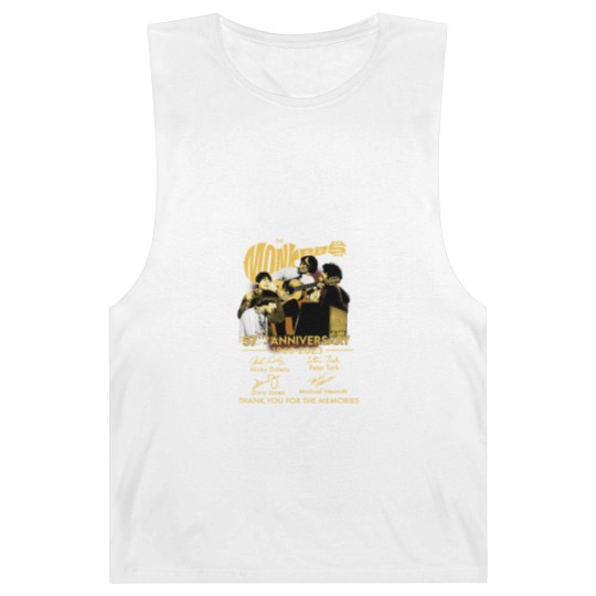 Discover The Monkees 57th Anniversary 1966-2023 Signatures Barnard Tanks, The Monkees Barnard Tanks Fan Gifts