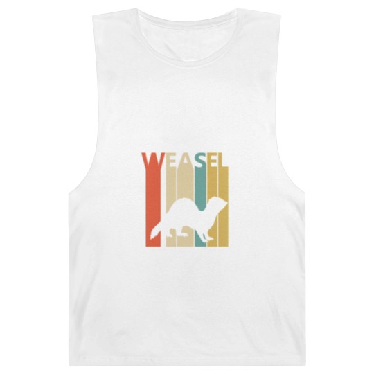 Discover Vintage Weasel Animal Silhouette Barnard Tanks