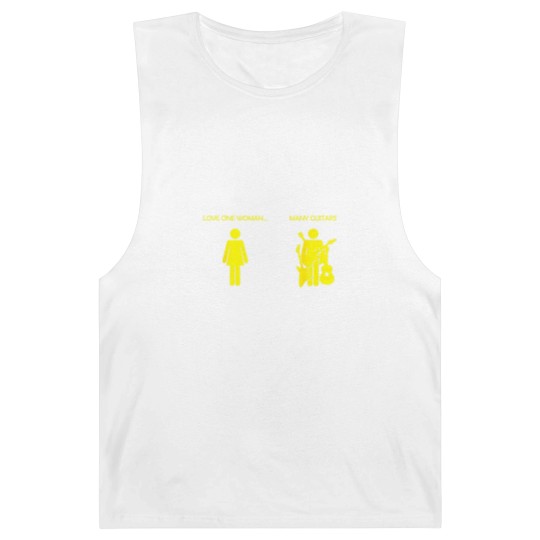 Discover love one woman many guitars funny Barnard Tanks