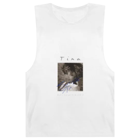 Discover Retro Signature Tina Turner Barnard Tanks Short Sleeve Unisex Barnard Tanks Barnard Tanks For Men Women