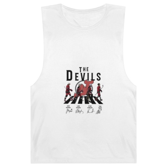 Discover Devils Walking Abbey Road Signatures Ice Hockey Barnard Tanks, New Jersey Vintage