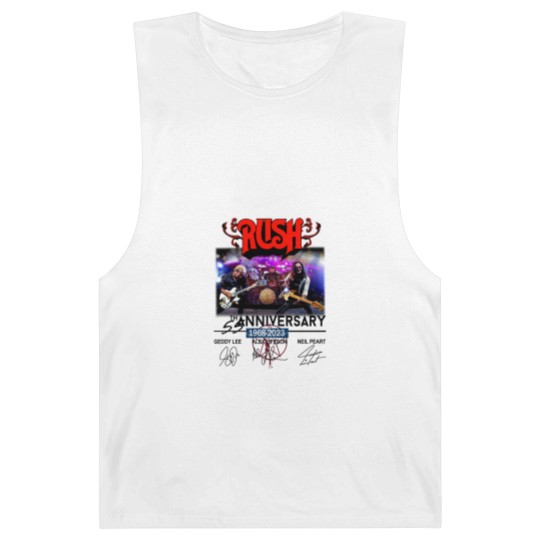 Discover New 55 Years RUSH Band 1968-2023 Signatures Barnard Tanks