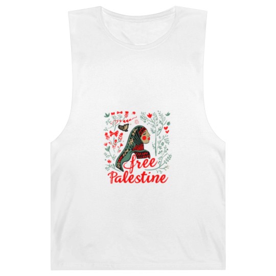 Discover Free Palestine Unisex Barnard Tanks