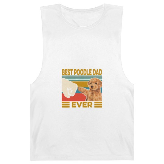 Discover Poodles Vintage Best Poodle Dad Ever dog lover Fathers Day 211 Poodle dog Barnard Tanks