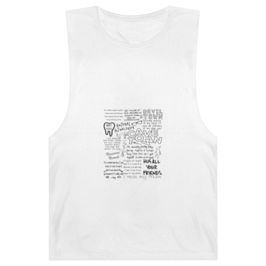 Discover Cavetown Doodle Unisex Heavy Cotton Barnard Tanks