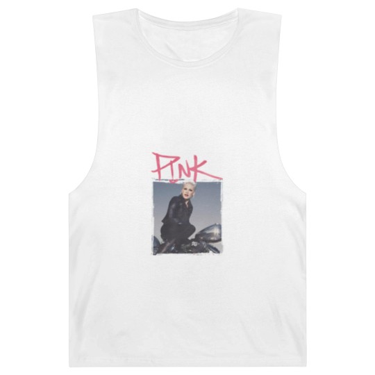 Discover Pink P!nk Bootleg Vintage Barnard Tanks, Pink Singer Merch Barnard Tanks, Pink On Tour Graphic Barnard Tanks