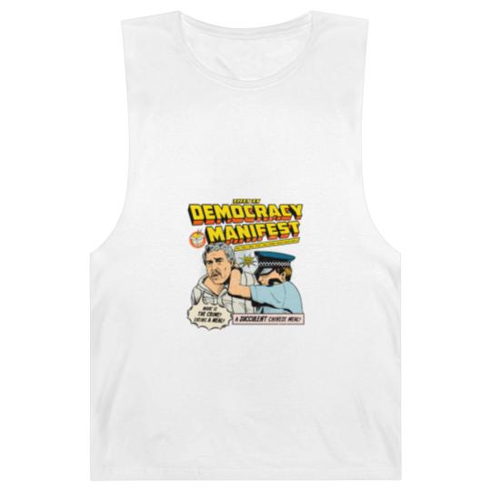 Discover This Is Democracy Manifest Iconic Barnard Tanks | I See You Know Your Judo Well