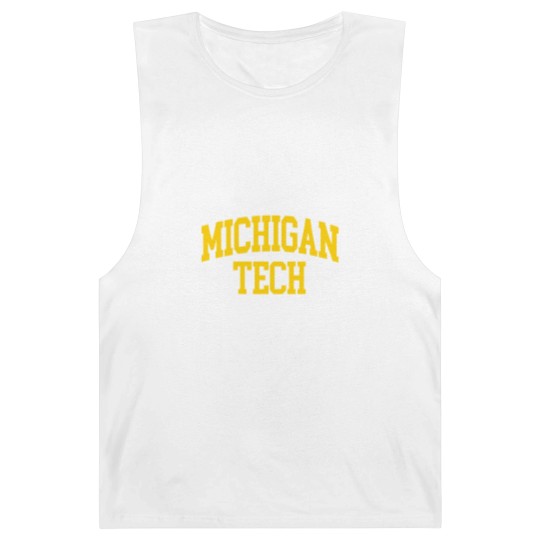 Discover michigan tech - college font curved Barnard Tanks