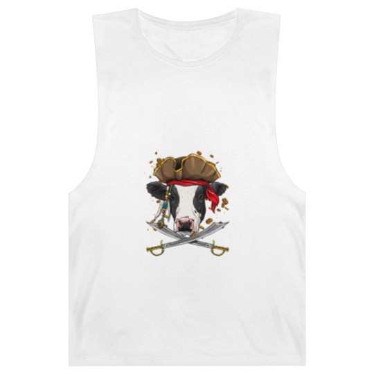 Discover Cattle Cow Pirate Cow Cattle Jolly Roger Flag Nautical Cow Lover Barnard Tanks