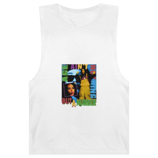 Discover Aaliyah Barnard Tanks - Age Ain't Nothing But A Number vntg rap Barnard Tanks 90s 2000's rnb