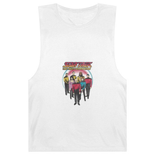 Discover Stars Trek The Next Generation Vintage Distressed Bridge Crew Barnard Tanks