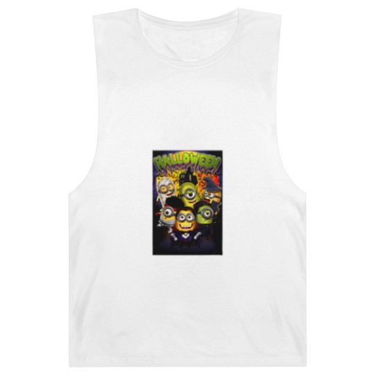 Discover Unisex Halloween Minions Jersey Short Sleeve Barnard Tanks