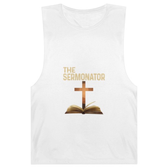 Discover Mens The Sermonator Pastor Appreciation Christian Cross Barnard Tanks Barnard Tanks