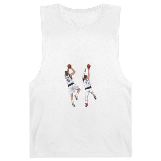 Discover Luka Doncic x Dirk Nowitzki Barnard Tanks