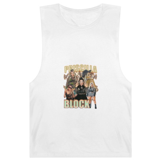 Discover Vintage Priscilla Block 90s Barnard Tanks, Retro Priscilla Block Bootleg Barnard Tanks