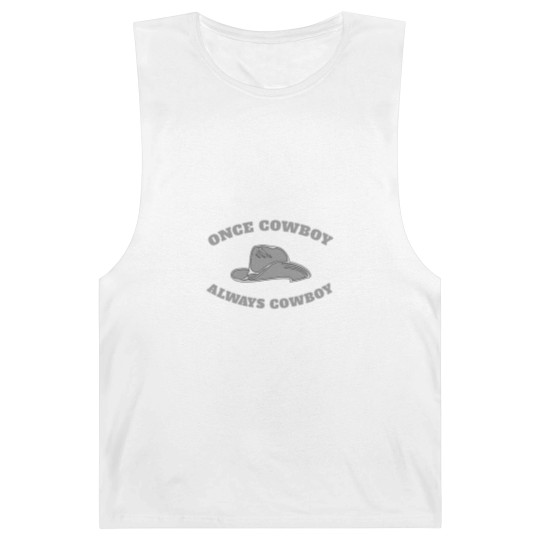 Discover Once cowboy always Cowboy Sherrif Western cowboy Barnard Tanks