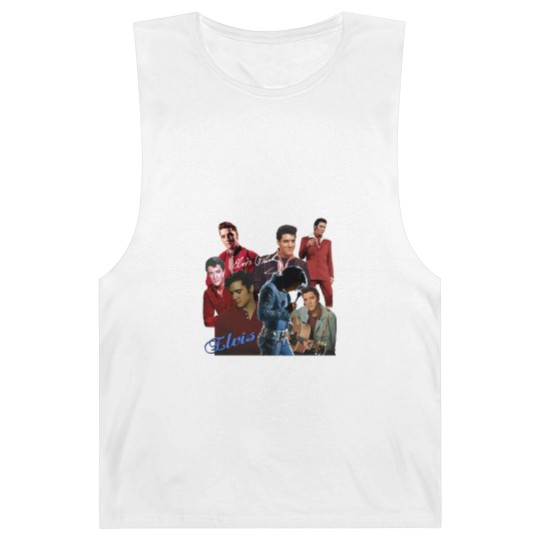 Discover Inspired Elvis Presley Graphic Signature T- Barnard Tanks Gift For Fan