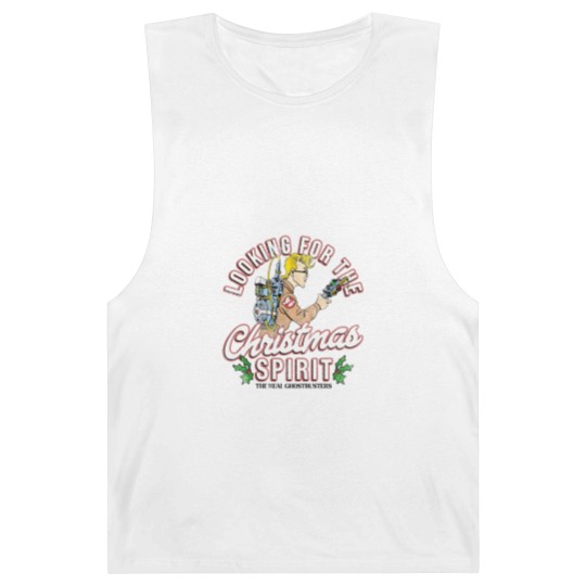 Discover The Real Ghostbusters Xmas Barnard Tanks Looking For Christmas Spirit Egon Spengler Men's Graphic Barnard Tanks
