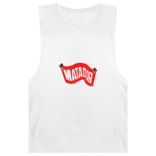 Discover Vintage Matador Records Distressed Barnard Tanks