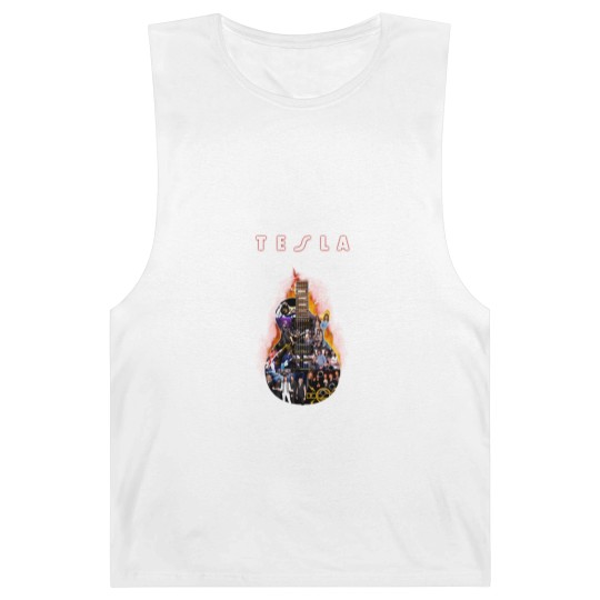 Discover Teslass Band Rock Band Album Cover Photo Guitar And Signed Gift For Band Lovers Hot Trend Hot Sum Barnard Tanks