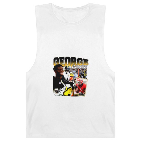 Discover George Pickens Vintage 90s Graphic Style Barnard Tanks