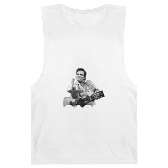 Discover Johnny Cash Unisex Barnard Tanks: Finger