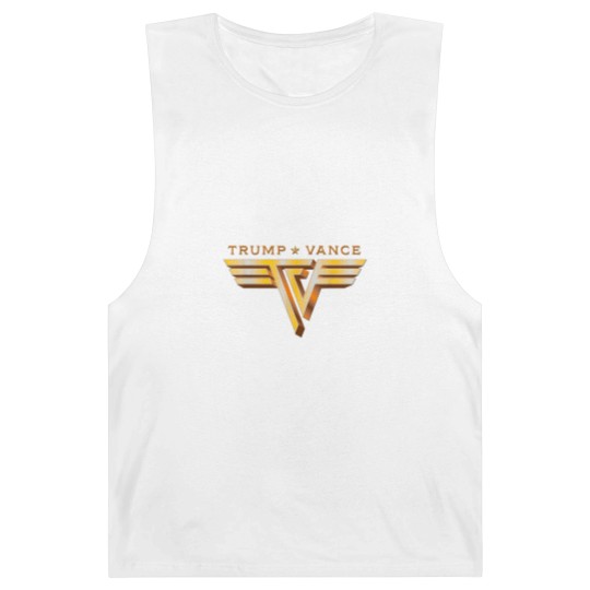 Discover Trump Vance TV Rocker Gold Logo Vintage Trump Vance 2024 Barnard Tanks