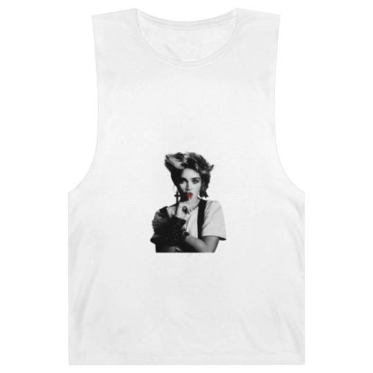 Discover Cool Madonna Lollipop Tour Cotton White Barnard Tanks
