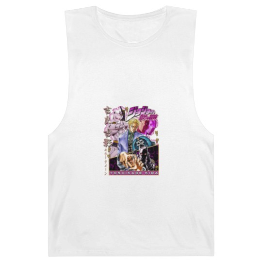 Discover Vintage Yoshikage Kira Jojo's Bizzare Adventure Barnard Tanks
